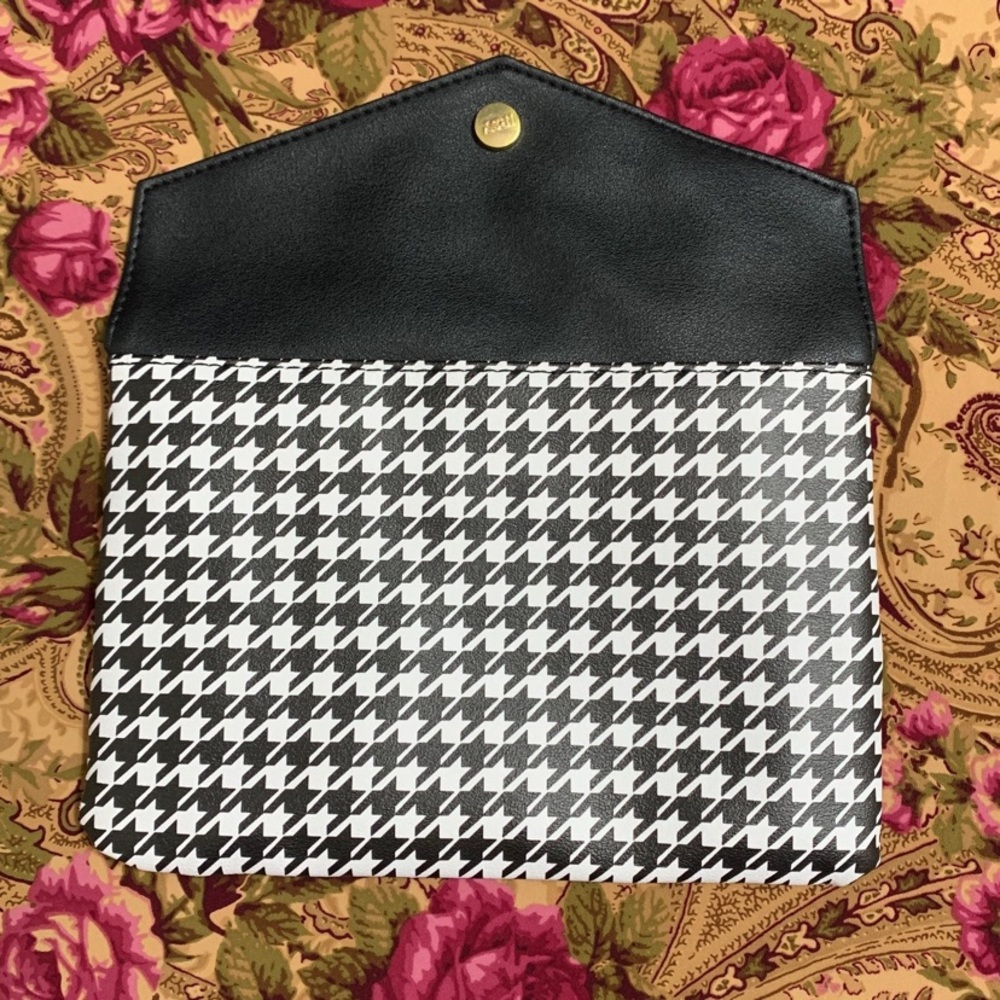 Ipsy Sparkle To Shine Houndstooth Makeup Bag ONLY - Picture 3 of 8